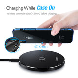 BASE CARGADOR INALAMBRICO iPhone X 8 Plus 10W Samsung Galaxy S8 S9 S7 Edge