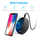 BASE CARGADOR INALAMBRICO iPhone X 8 Plus 10W Samsung Galaxy S8 S9 S7 Edge