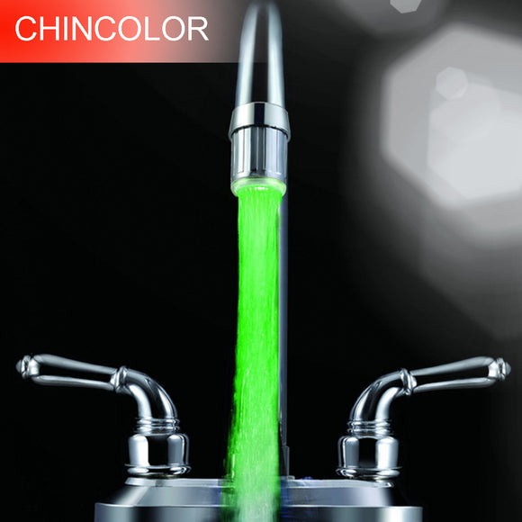 LUZ LED DE COLOR PARA LLAVE DE AGUA/DUCHA VERDE/ROJA/AZUL