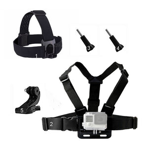 SET DE ACCESORIOS PARA CÁMARA GOPRO 4/5/SJCAM4000